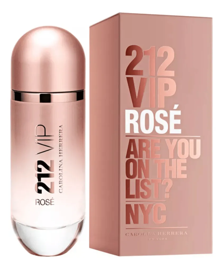 Carolina Herrera 212 VIP Rosé Eau de Parfum Feminino 125ml Fragrância Elegante e Sofisticada