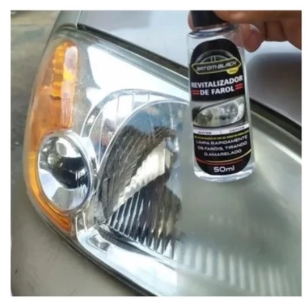 Revitalizador de Farol Automotivo para Restaurar Transparência de Faróis sem Lixar ou Polir