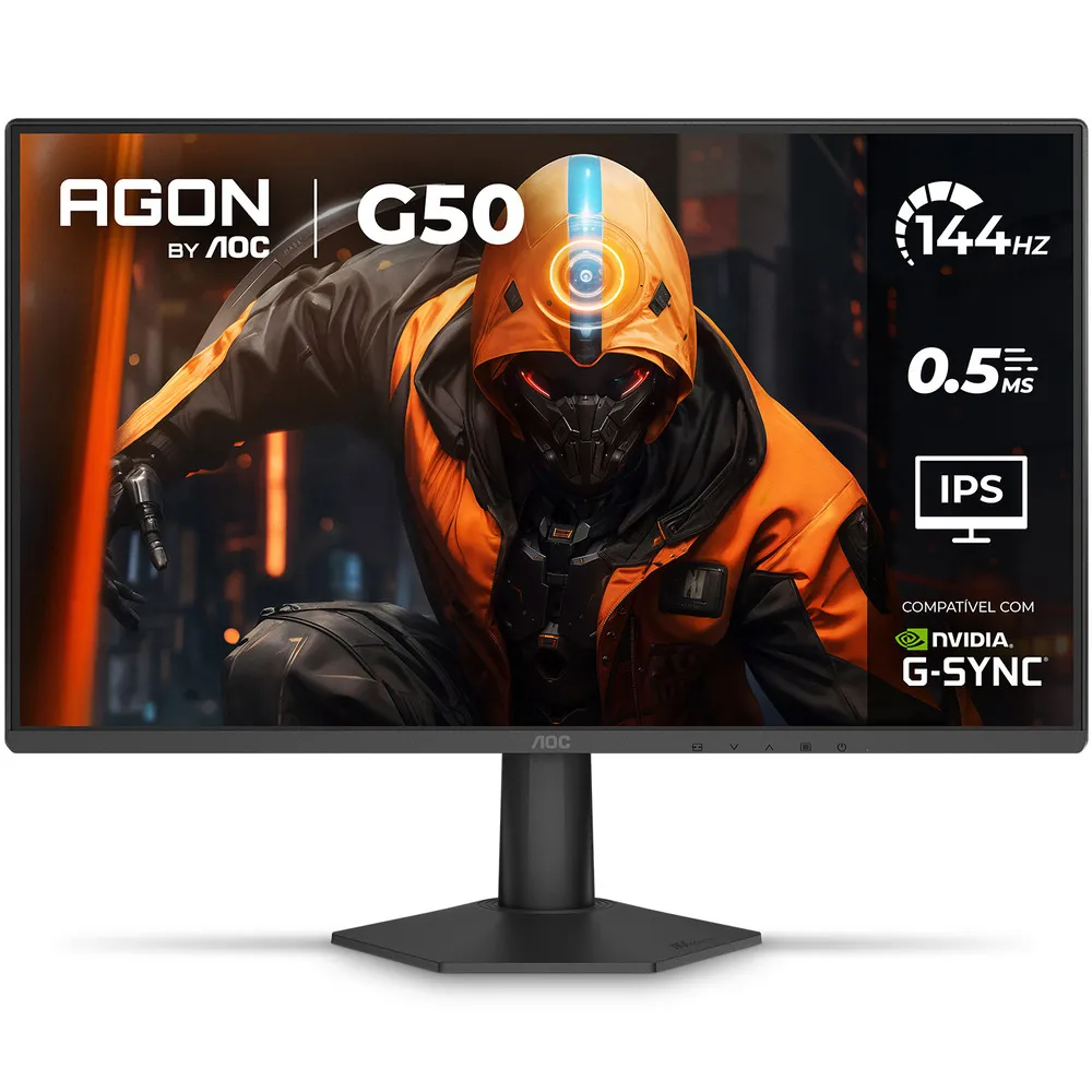 Monitor Gamer AOC Agon 24” 144Hz 0,5ms 24G50F Preto para Jogos Competitivos FPS