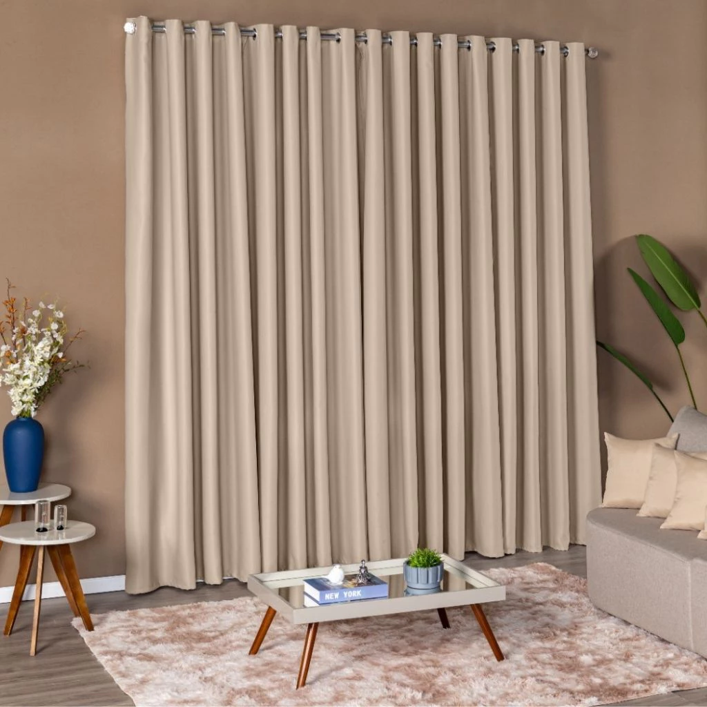 Cortina Blackout em Tecido Premium para Quarto e Sala – Bloqueio Total de Luz