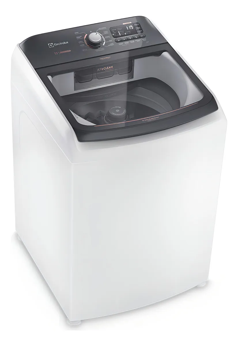 Lavadora Electrolux 15kg LEC15 Premium Care com Cesto Inox e Jet&Clean