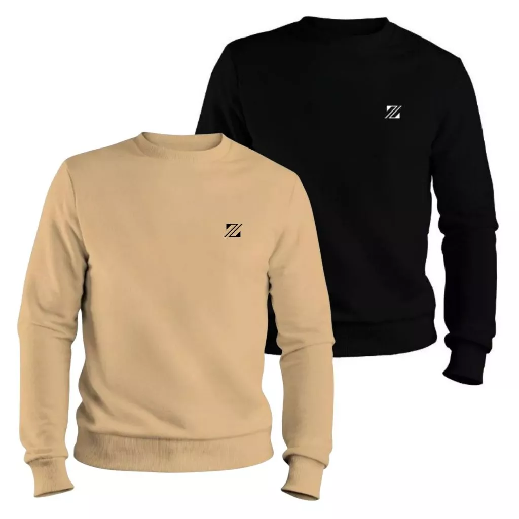 Kit 2 Moletons Masculinos de Algodão Blusa de Frio Confortável Oferta