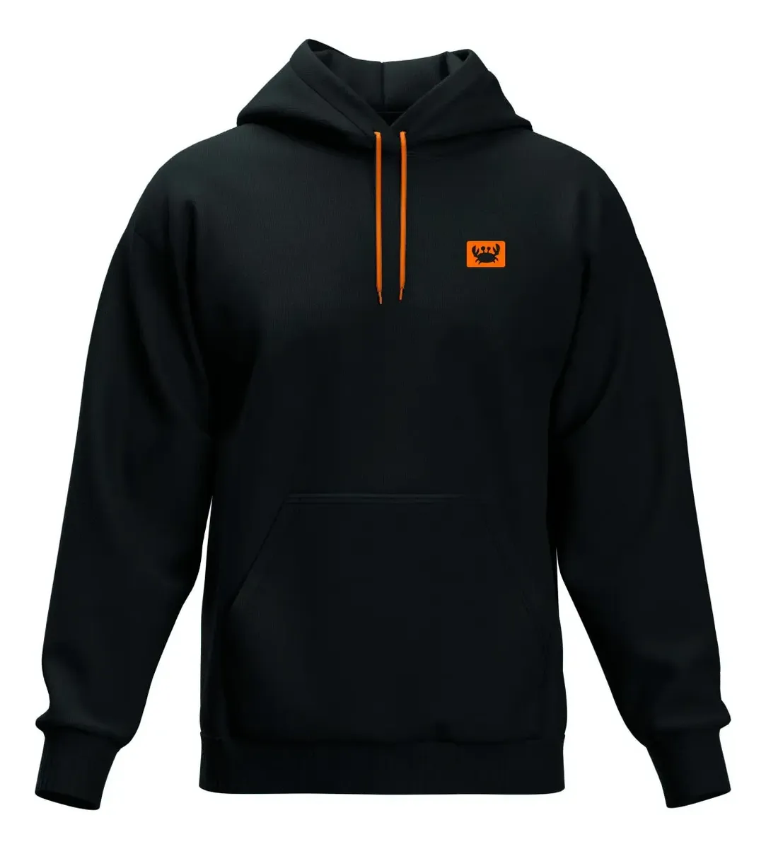 Moletom Masculino com Capuz Canguru Liso Cordão Neon Blusa de Frio Macio