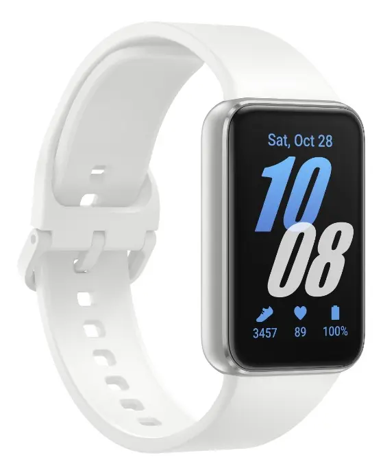 Samsung Galaxy Fit3 Pulseira Esportiva Prata Smartband Fitness com Monitoramento de Saúde