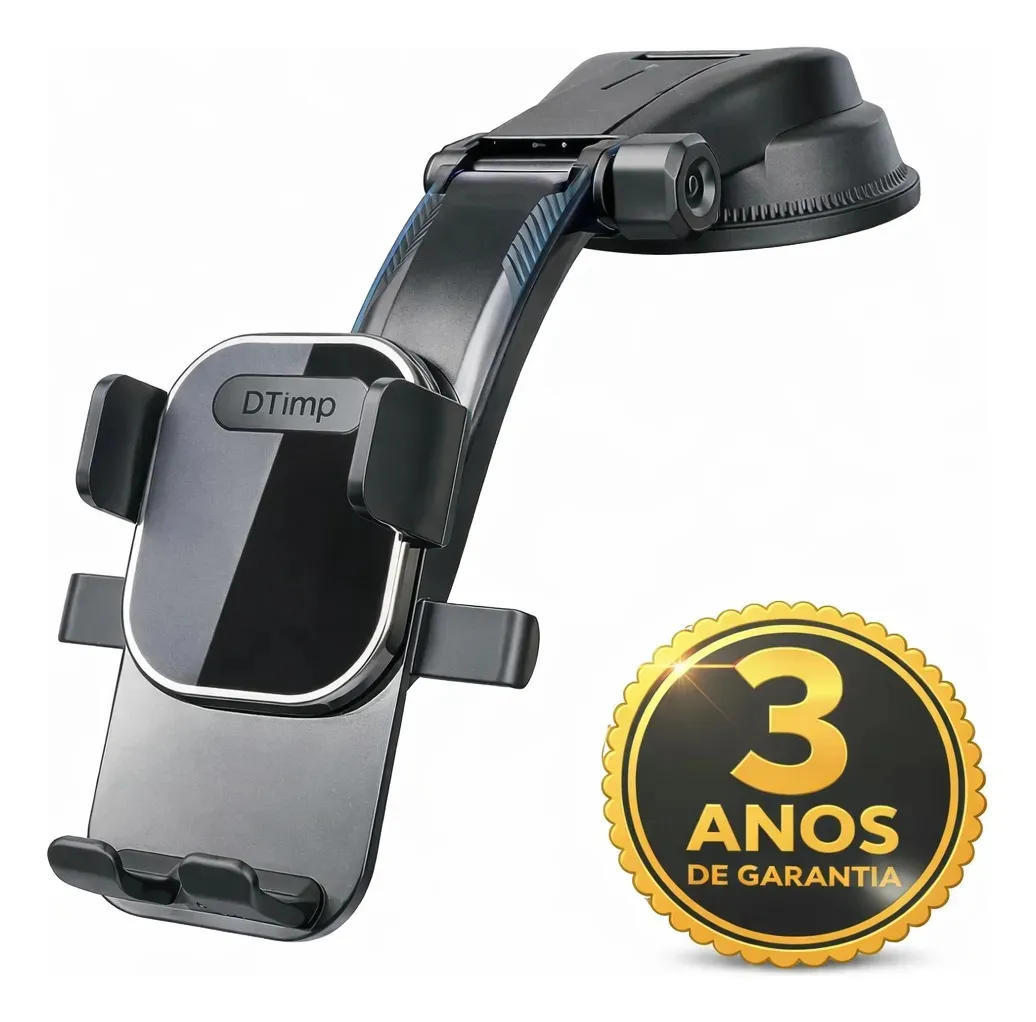 Suporte Veicular para Celular Automotivo Universal Painel Mesa Retrovisor Ajustável Dtimp