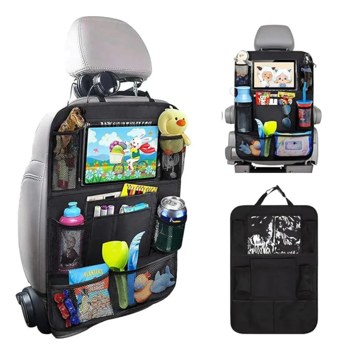 Organizador de Banco Automotivo com Porta Tablet e Bolsos (Carro)