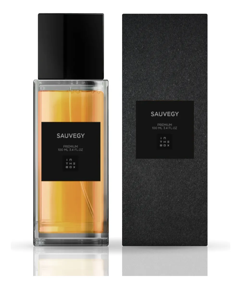 Perfume Masculino Sauvegy In The Box 100ml Inspirado em Importado Fixação Longa