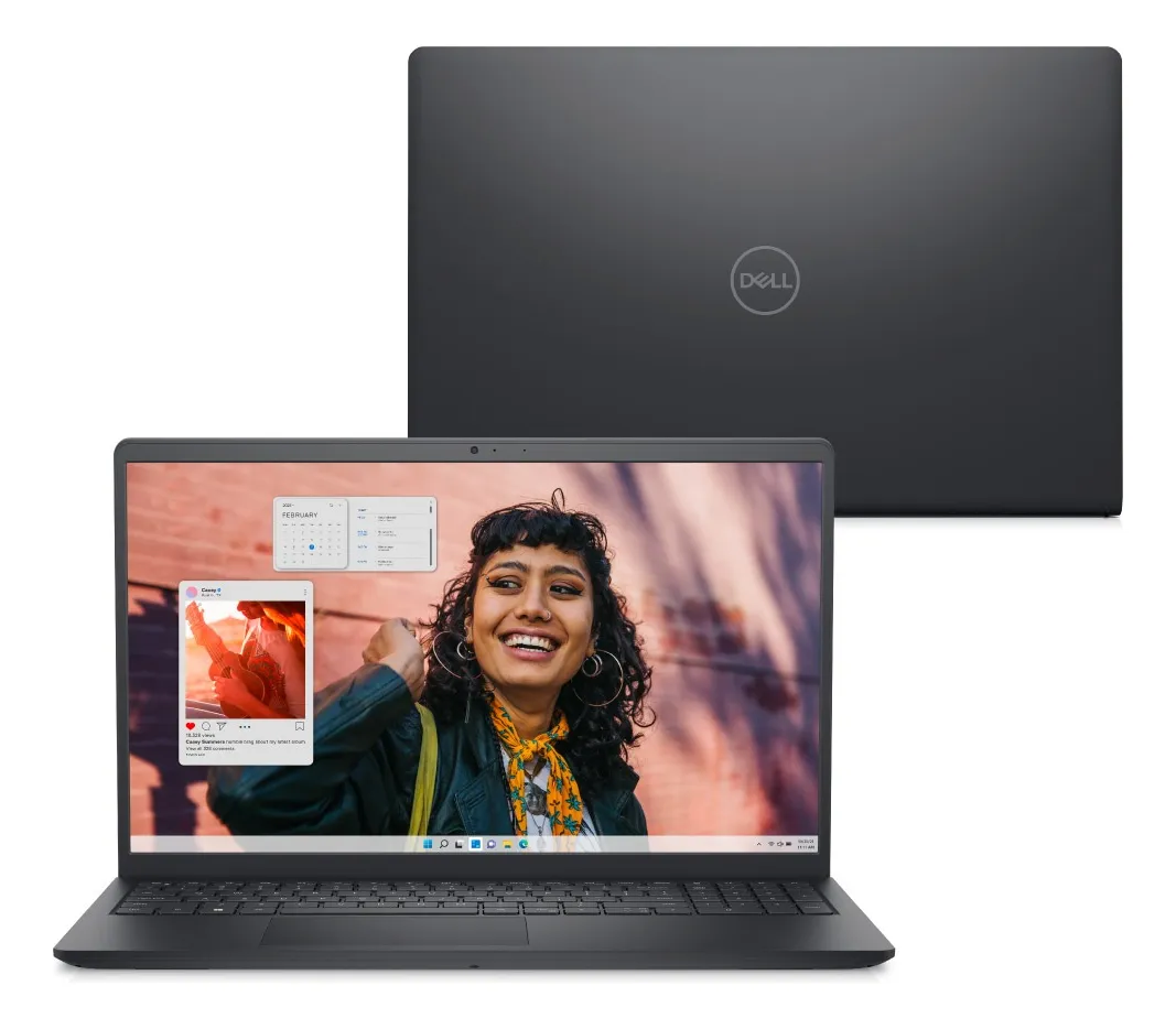 Notebook Dell Inspiron I15-I1300-A15P Core 3 8GB SSD 512GB Windows 11 para Trabalho e Estudos